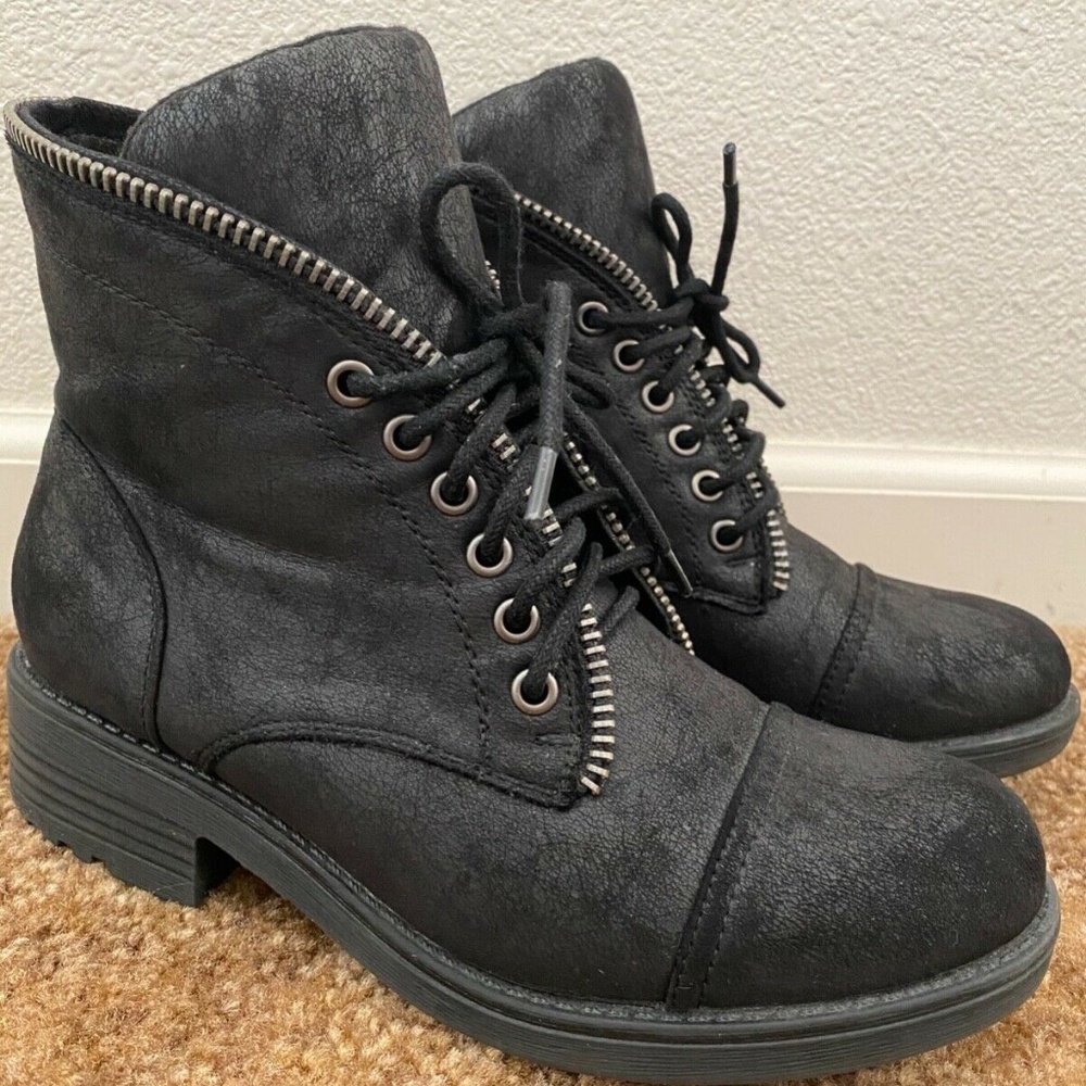 Carlos by Carlos Santana Simone Women’s Size 7.5 Black Combat Boots